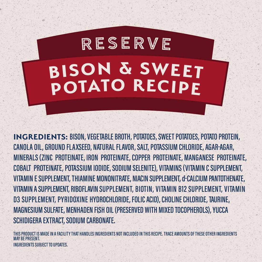 Natural Balance® L.I.D. Limited Ingredient Diets® Buffalo & Sweet Potato Canned Dog Formula, 13 Ounc
