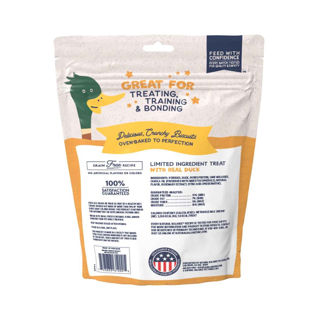 Natural Balance® Rewards Crunchy Biscuits With Real Duck Dog Treats, 28 Ounces