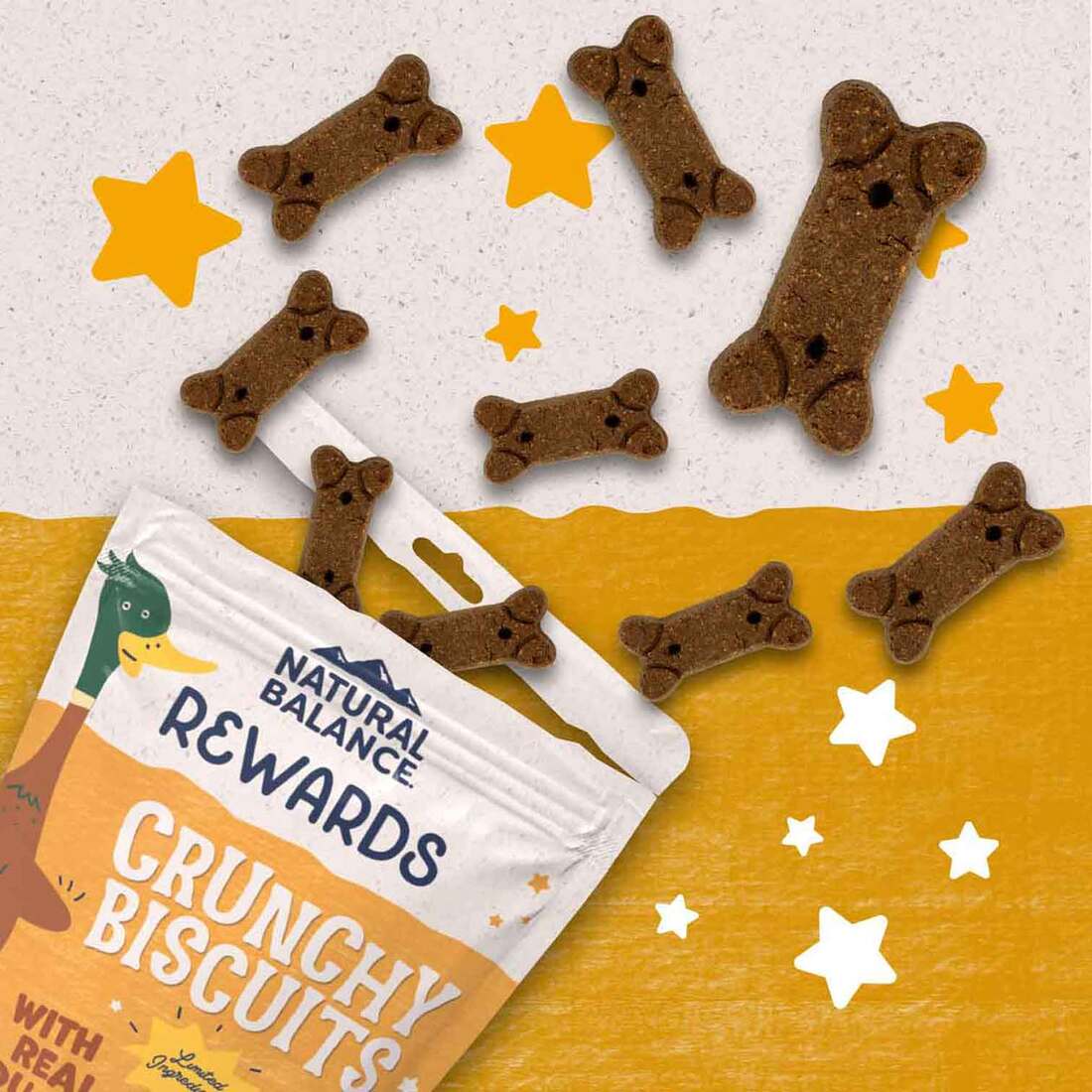 Natural Balance® Rewards Crunchy Biscuits With Real Duck Dog Treats, 28 Ounces
