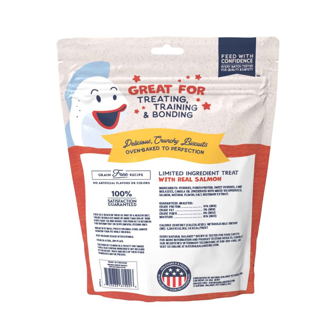 Natural Balance® Rewards Crunchy Biscuits With Real Salmon Dog Treats, 14 Ounces