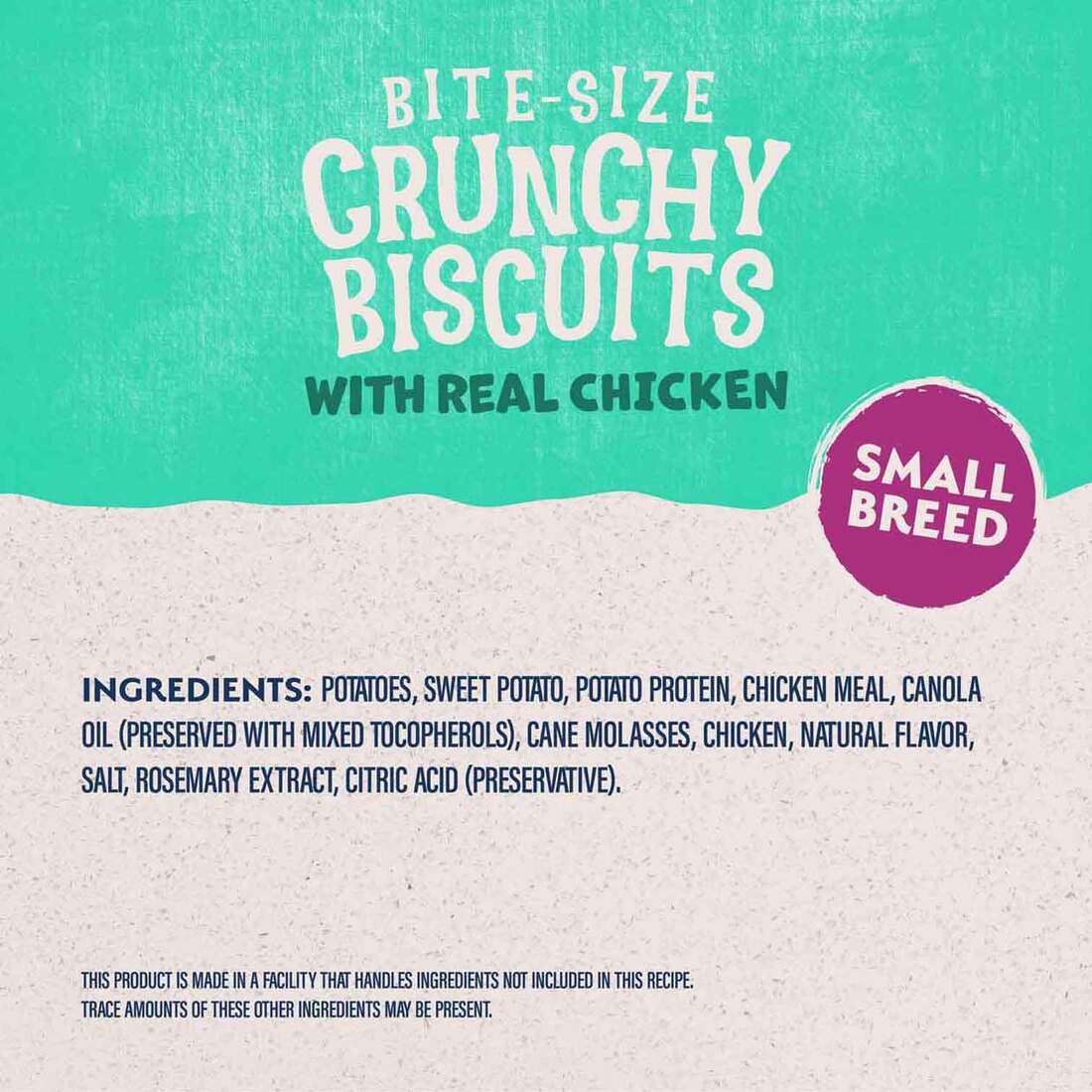 Natural Balance® Rewards Crunchy Biscuits With Real Chicken Small Breed Dog Treats, 8 Ounces