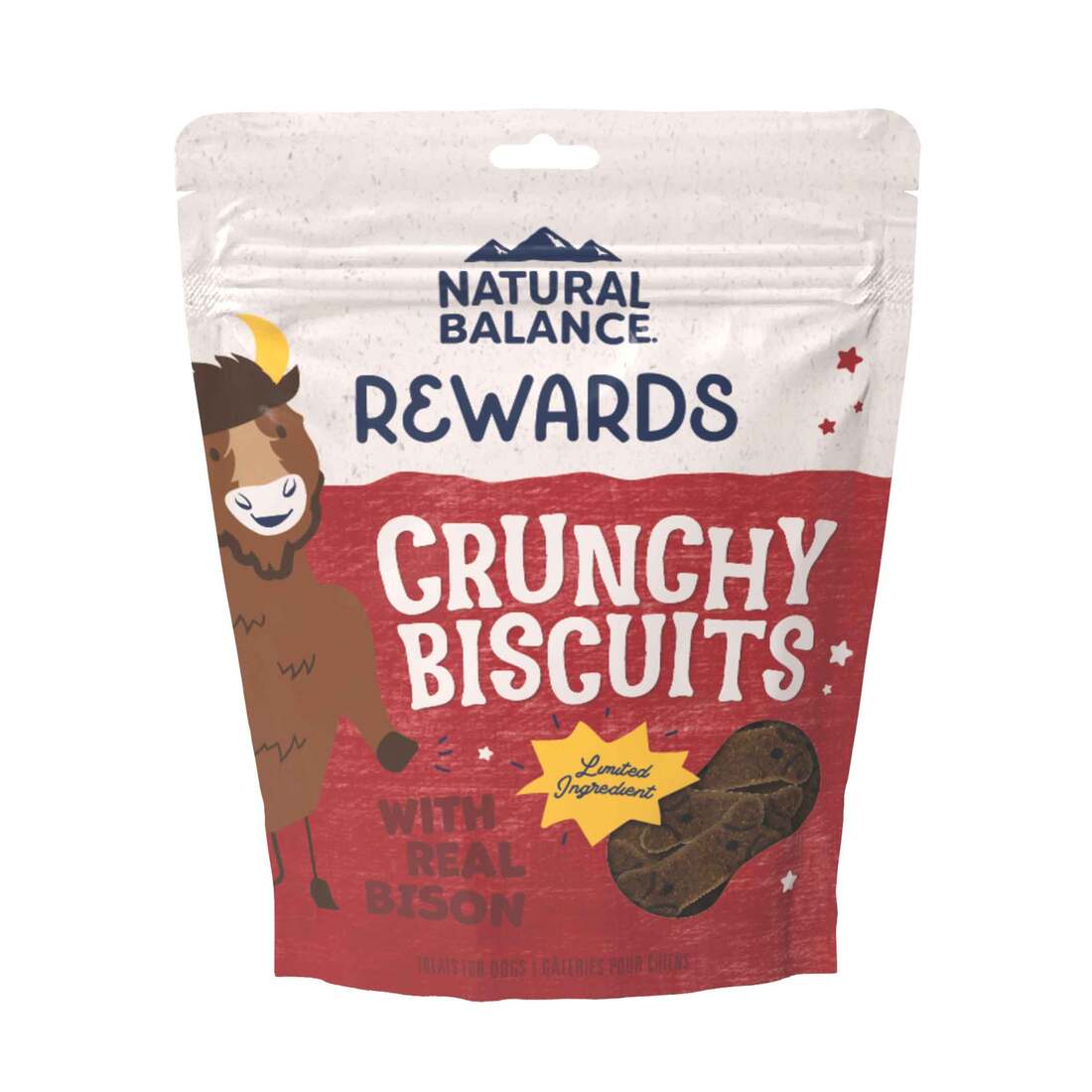 Natural Balance® Rewards Crunchy Biscuits With Real Bison Dog Treats, 14 Ounces