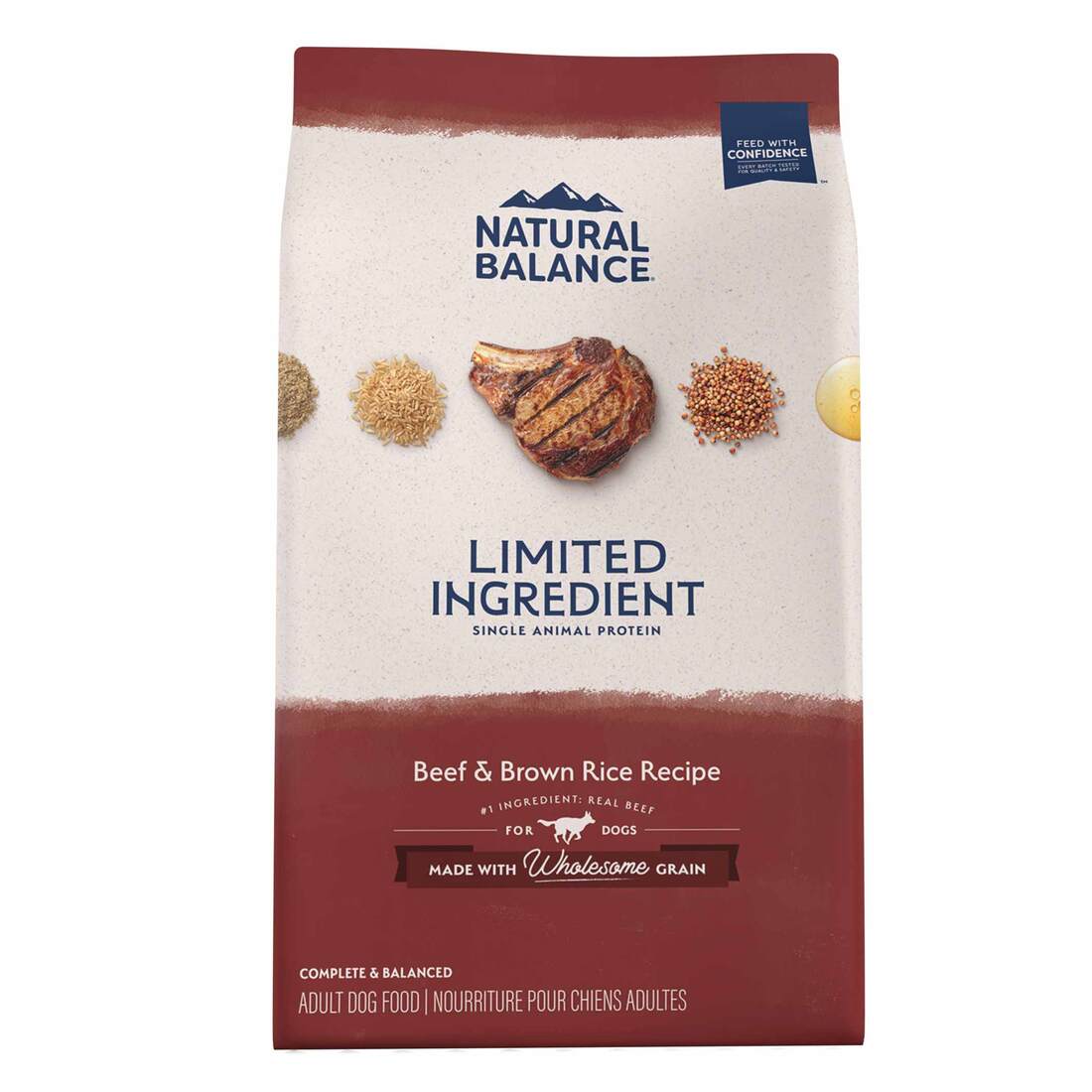 Natural Balance L.I.D. Limited Ingredient Diets Beef and Brown Rice Dry Dog Food, 24 Pounds