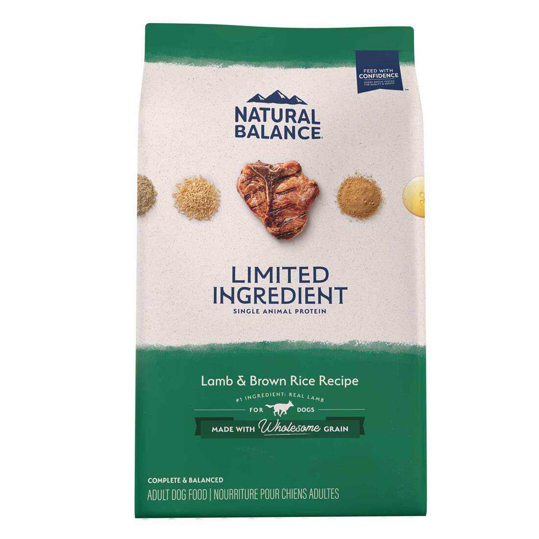 Natural Balance L.I.D Limited Ingredient Diet Lamb and Rice Adult Dry Dog Food, 4 Pounds