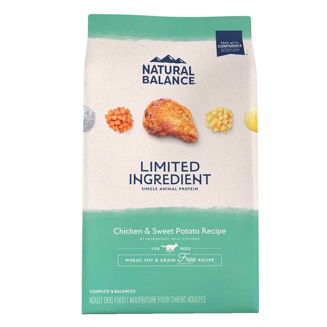 Natural Balance L.I.D. Limited Ingredient Diets Chicken & Sweet Potato Formula Dry Dog Food, 4 Pound