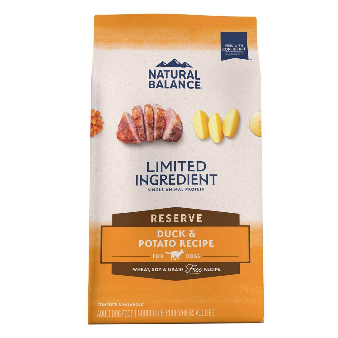 Natural Balance L.I.D. Limited Ingredient Diets Duck & Potato Formula Dry Dog Food, 4 Pounds