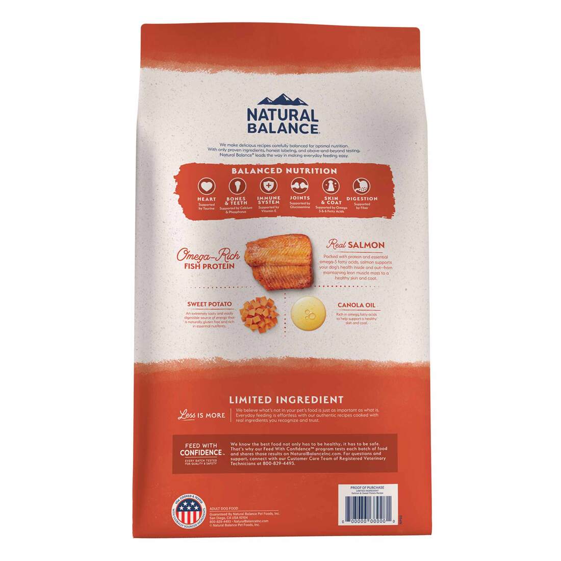 Natural Balance L.I.D. Limited Ingredient Diets Salmon & Sweet Potato Formula Dry Dog Food, 4 Pounds