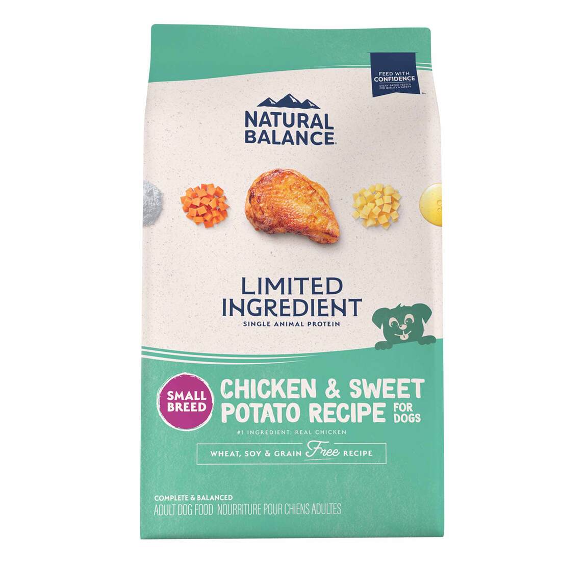 Natural Balance L.I.D. Limited Ingredient Diets Chicken & Sweet Potato Formula Small Breed Bites Dry