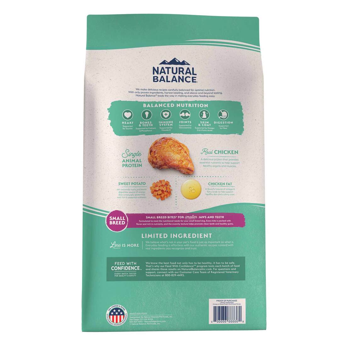 Natural Balance L.I.D. Limited Ingredient Diets Chicken & Sweet Potato Formula Small Breed Bites Dry