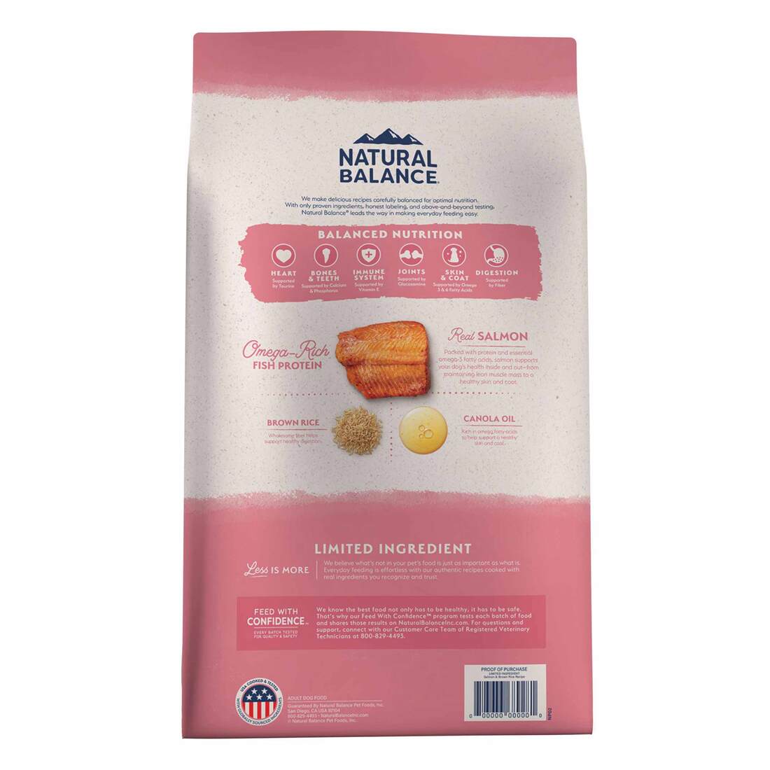 Natural Balance L.I.D Limited Ingredient Diet Salmon and Rice Adult Dry Dog Food, 4 Pounds