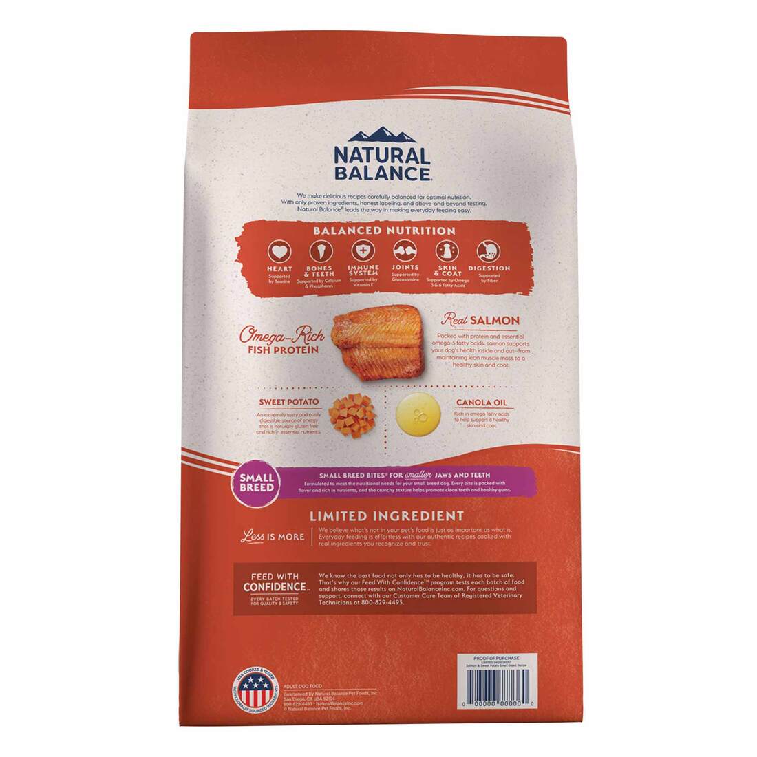 Natural Balance L.I.D. Limited Ingredient Diets Salmon & Sweet Potato Formula Small Breed Bites Dry 