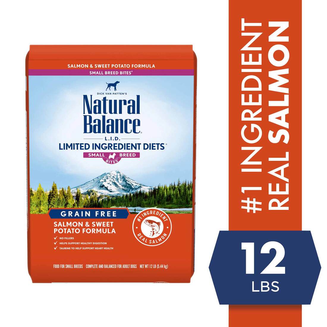 Natural Balance L.I.D. Limited Ingredient Diets Salmon & Sweet Potato Formula Small Breed Bites Dry 