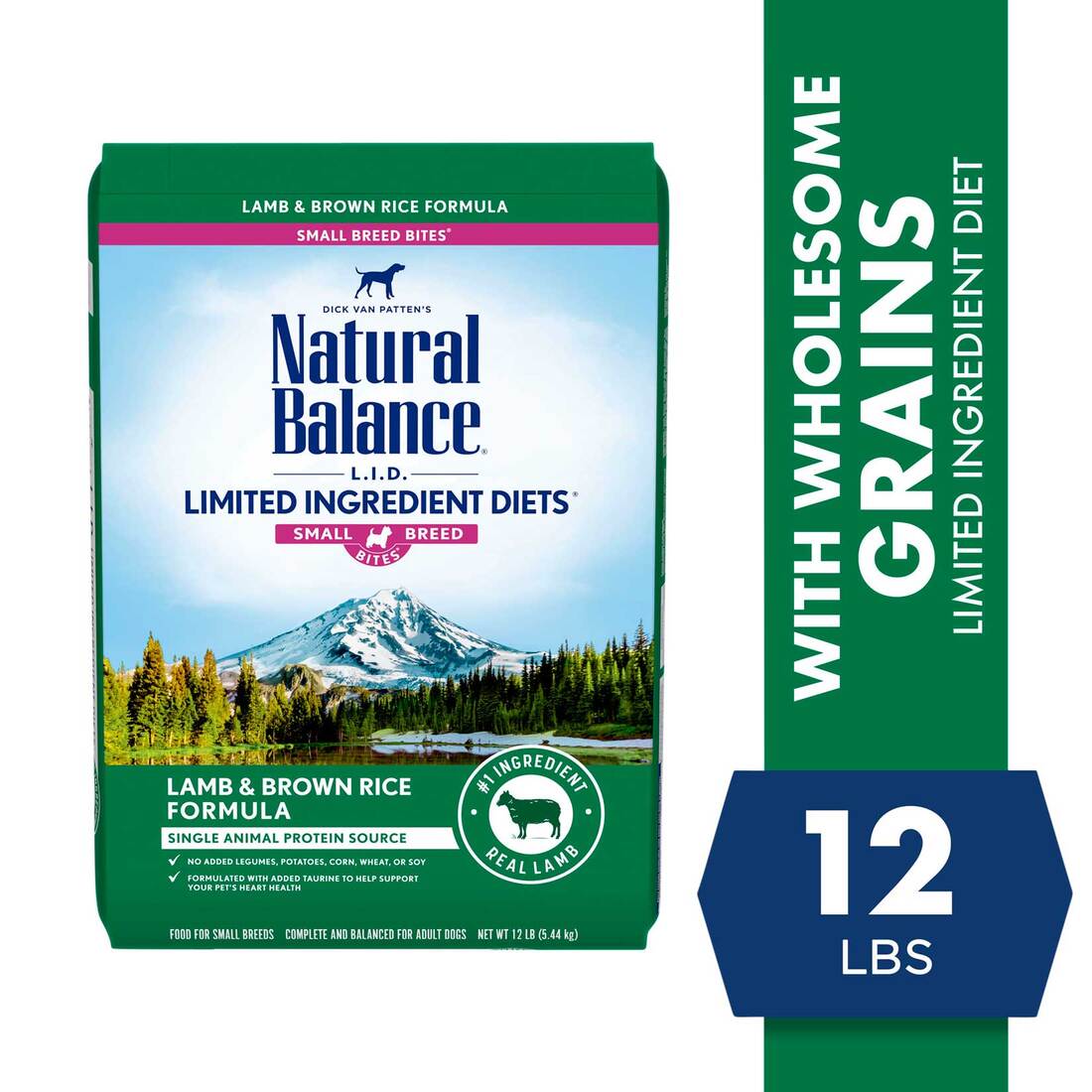Natural Balance L.I.D. Limited Ingredient Diets Lamb & Brown Rice Small Breed Formula Dry Dog Food, 
