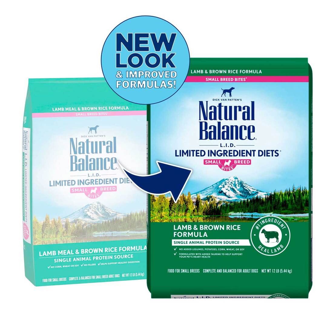 Natural Balance L.I.D. Limited Ingredient Diets Lamb & Brown Rice Small Breed Formula Dry Dog Food, 