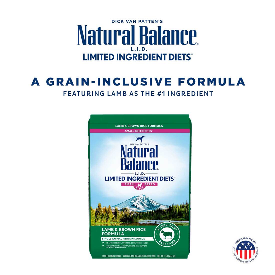 Natural Balance L.I.D. Limited Ingredient Diets Lamb & Brown Rice Small Breed Formula Dry Dog Food, 