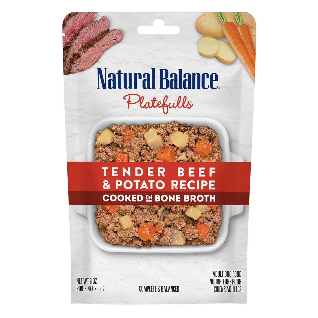 Natural Balance® Platefulls® Tender Beef & Potato Recipe Wet Dog Food, 9 Ounces