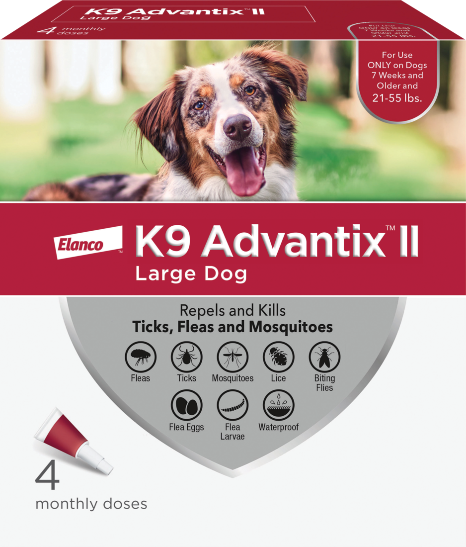 K9 Advantix II Large Dog Vet-Recommended Flea, Tick & Mosquito Treatment & Prevention | Dogs 21 - 55