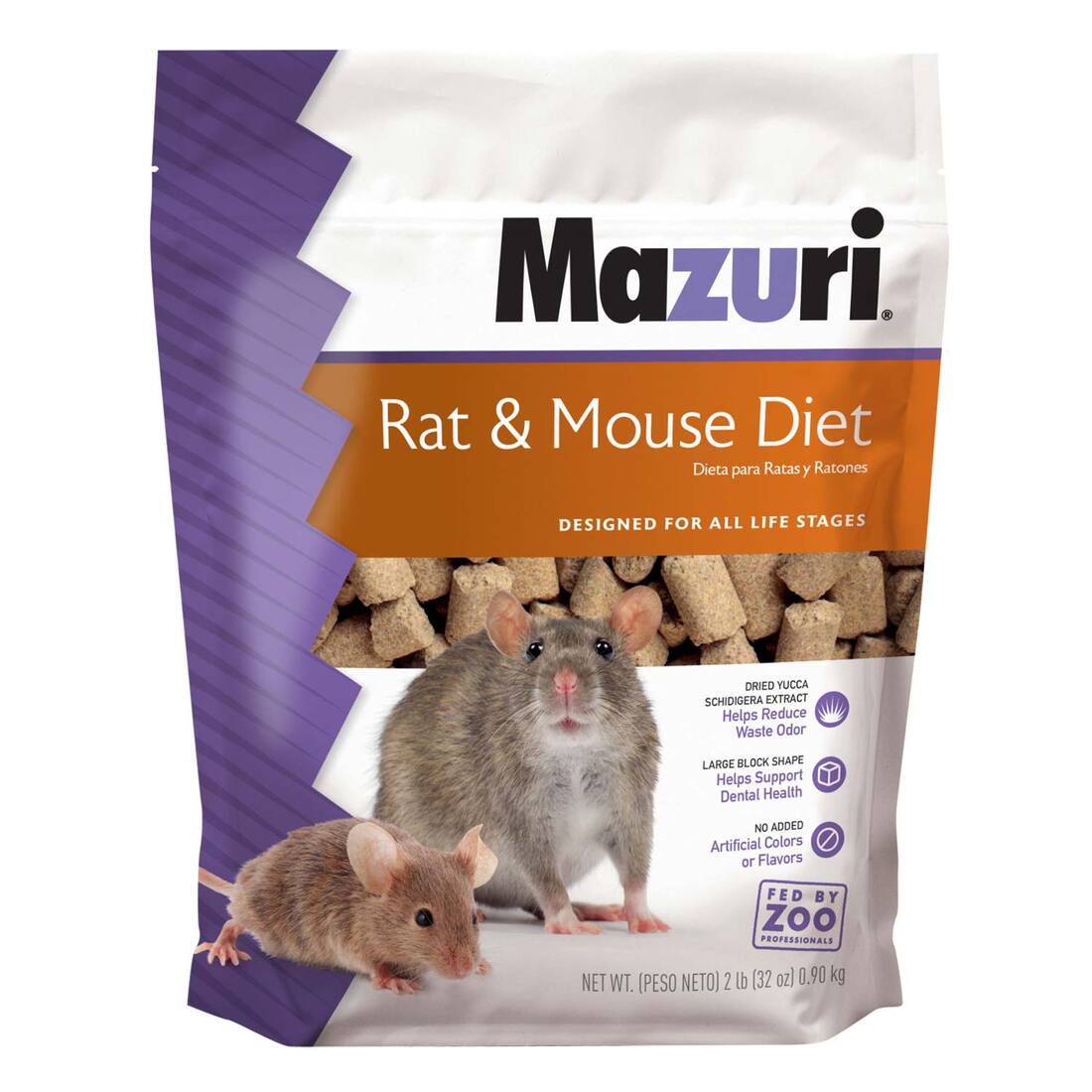 Mazuri® Rat & Mouse Diet Small Animal Food, 2 Pound Pouch