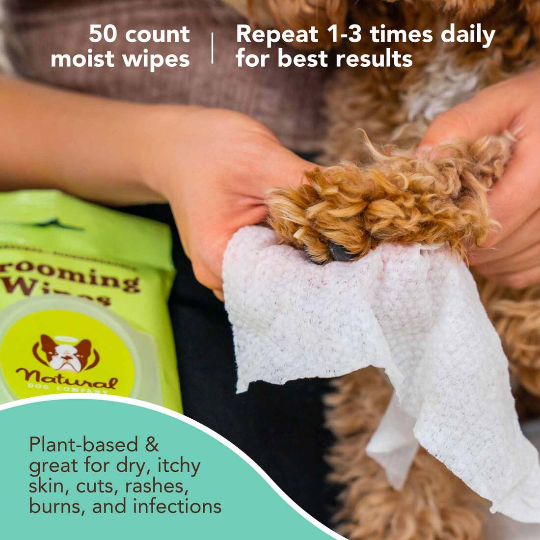 Natural Dog Company Grooming Wipes