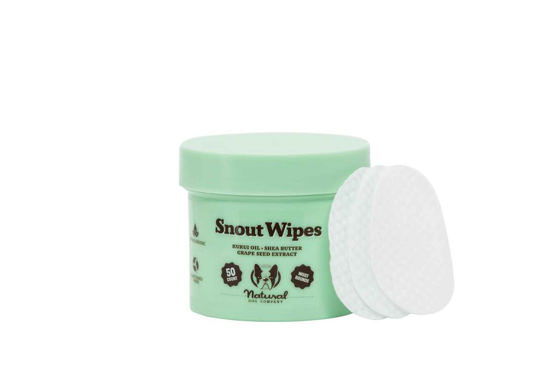 Natural Dog Company Snout Wipes, 50 Count