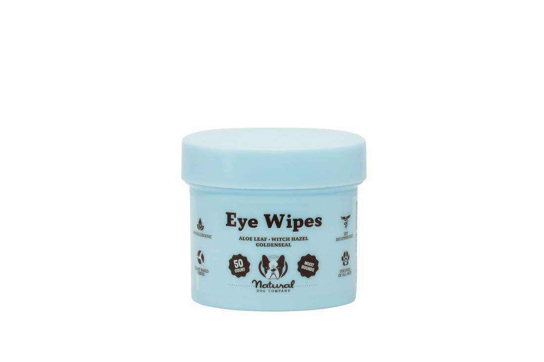 Natural Dog Company Eye Wipes, 50 Count