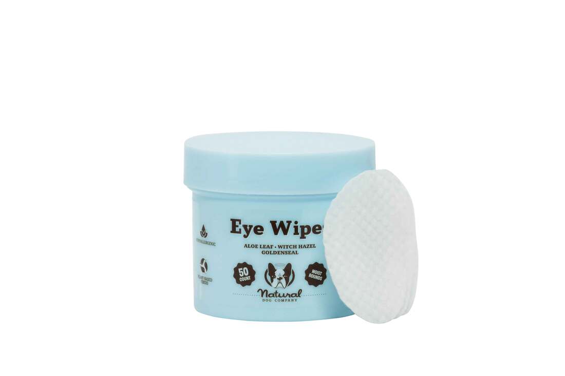 Natural Dog Company Eye Wipes, 50 Count