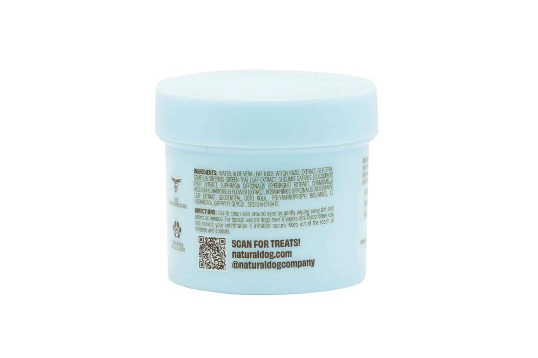 Natural Dog Company Eye Wipes, 50 Count