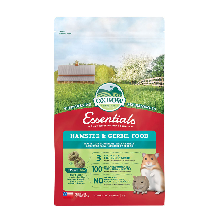 Oxbow Essentials Hamster & Gerbil Food, 1 Pound