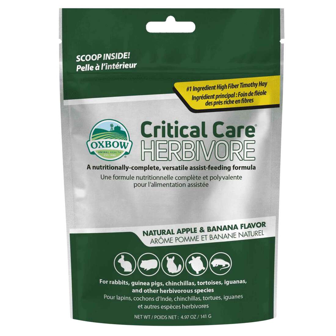 Oxbow Critical Care Herbivore Apple Banana, 4.97 Ounces | Pet