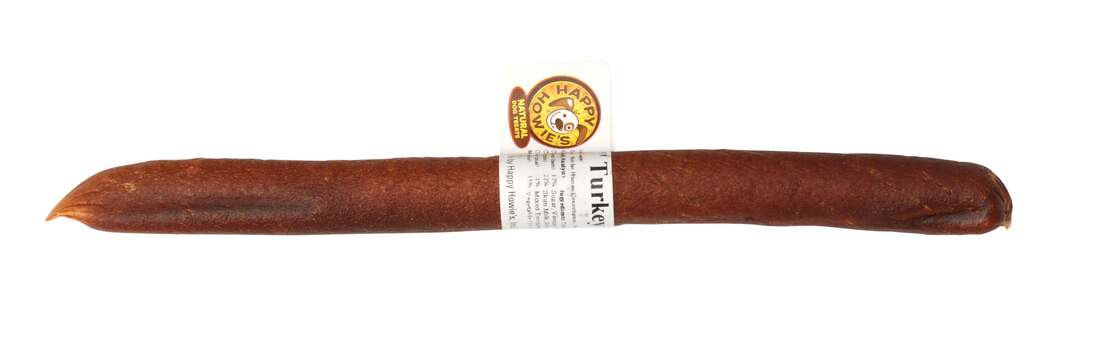 Happy Howies Turkey Sausage Dog Treat, 12 Inches