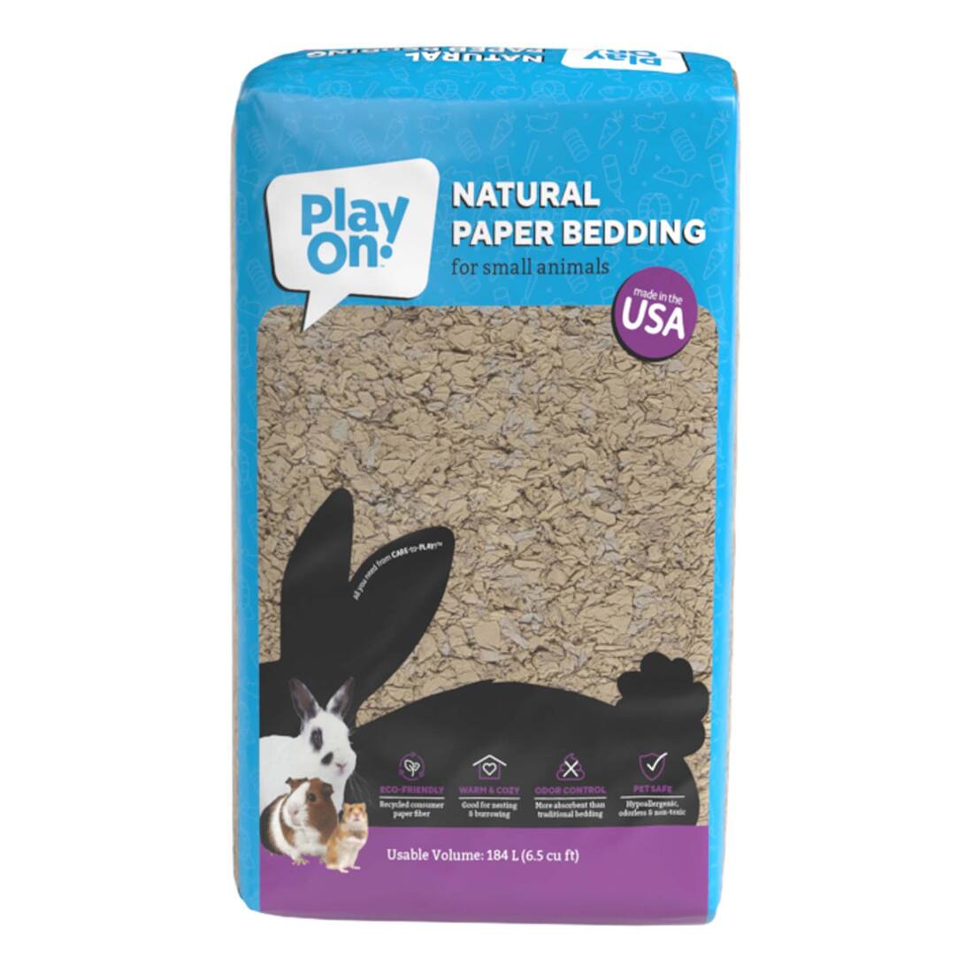 Play On Small Animal Natural Bedding, 184 Liters