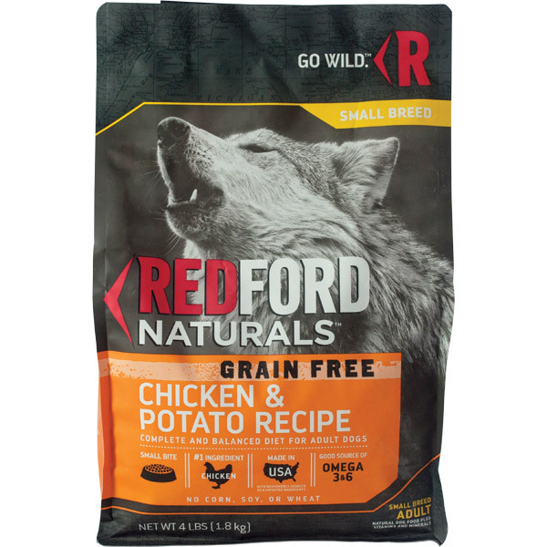 Redford Naturals Grain Free Small Breed Chicken & Potato Recipe Dog Food, 4 Pounds