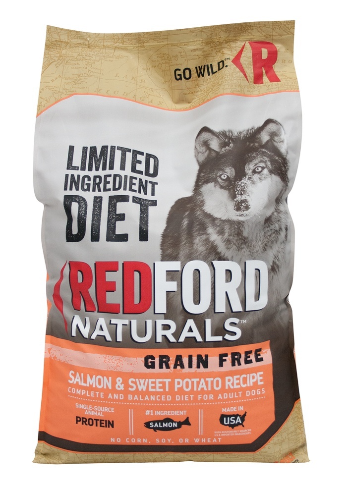 Redford Naturals Limited Ingredient Diet Grain Free Salmon & Sweet Potato Recipe Dog Food, 24 Pounds