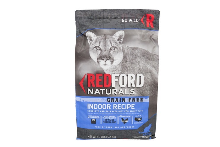 Redford Naturals Grain Free Indoor Recipe Adult Cat Food, 12 Pounds