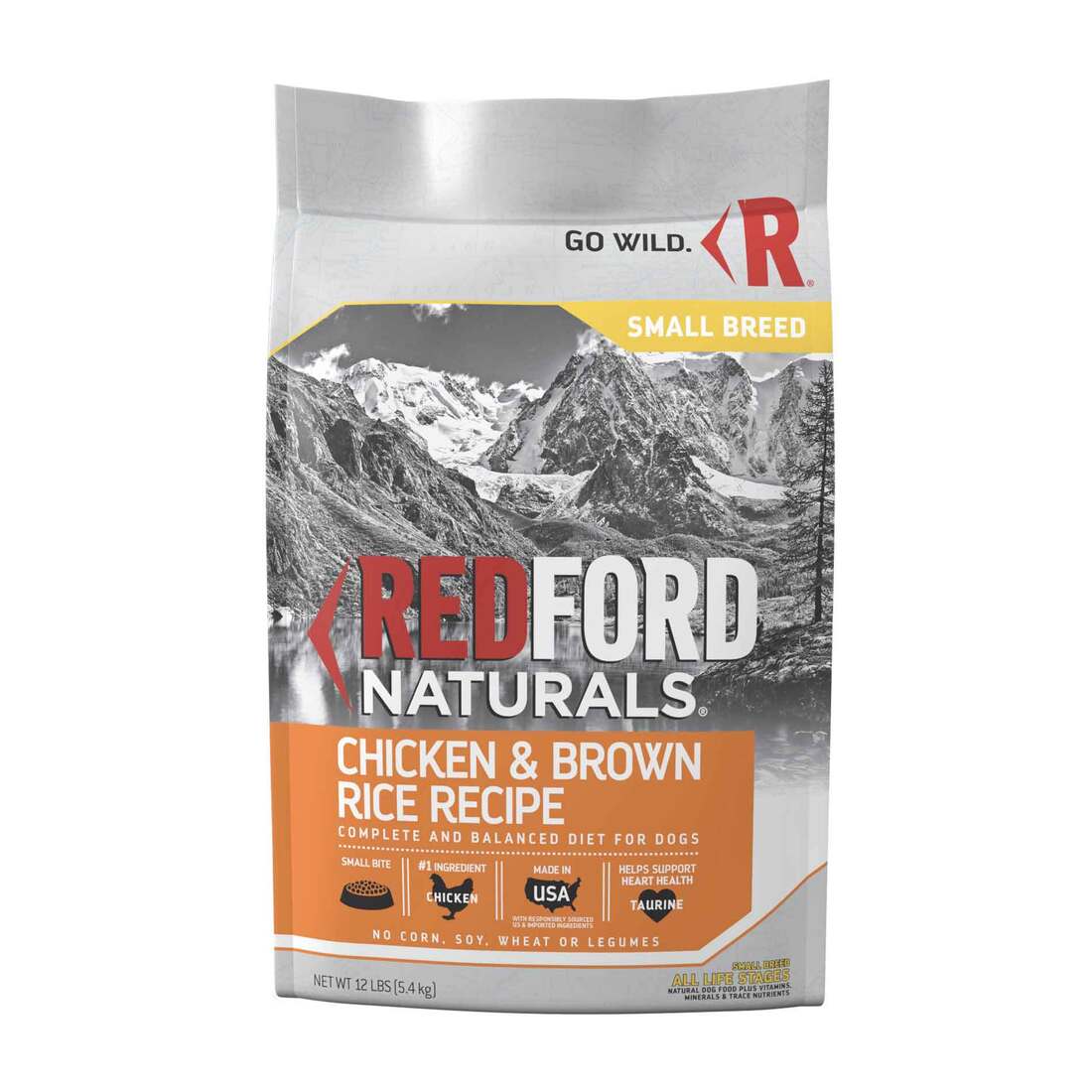 Redford Naturals Small Breed Chicken & Brown Rice Recipe Dog Food, 12 Pounds