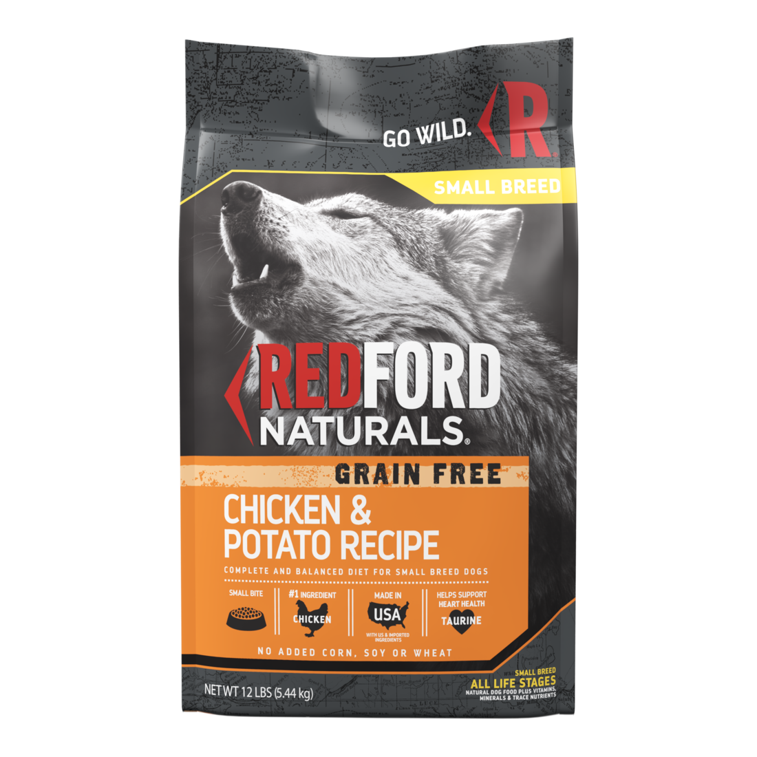 Redford Naturals Grain Free Small Breed Chicken & Potato Recipe Dog Food, 12 Pounds