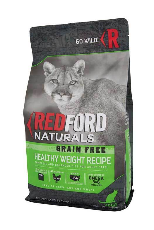 Redford Naturals Grain Free Healthy Weight Chicken Recipe Adult Cat Food, 4 Pounds