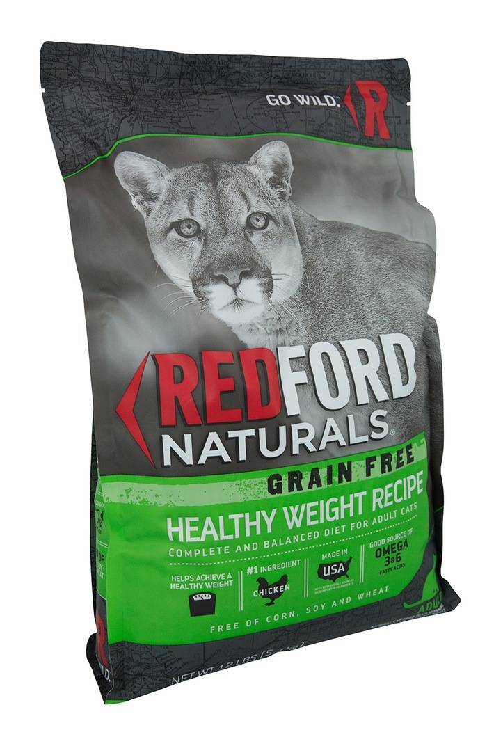 Redford Naturals Grain Free Healthy Weight Chicken Recipe Adult Cat Food, 12 Pounds