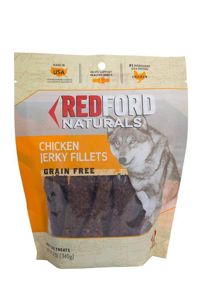 Redford Naturals Grain Free Chicken Jerky Fillets Adult Dog Treat, 12 Ounces