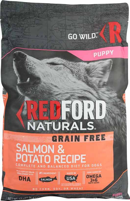 Redford Naturals Grain Free Puppy Salmon & Potato Recipe Dog Food, 12 Pounds