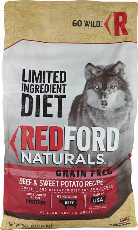 Redford Naturals Limited Ingredient Diet Grain Free Beef & Sweet Potato Recipe Adult Dog Food, 24 Po