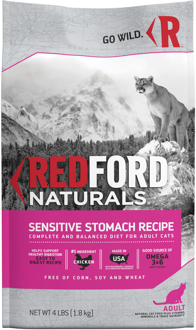 Redford Naturals Sensitive Stomach Dry Cat Food, 4 Pounds