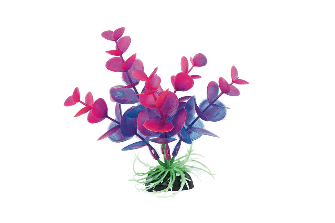 Fins First Plastic Plant Purple And Pink, Small