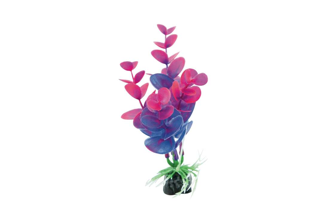 Fins First Plastic Plant Purple And Pink, Small