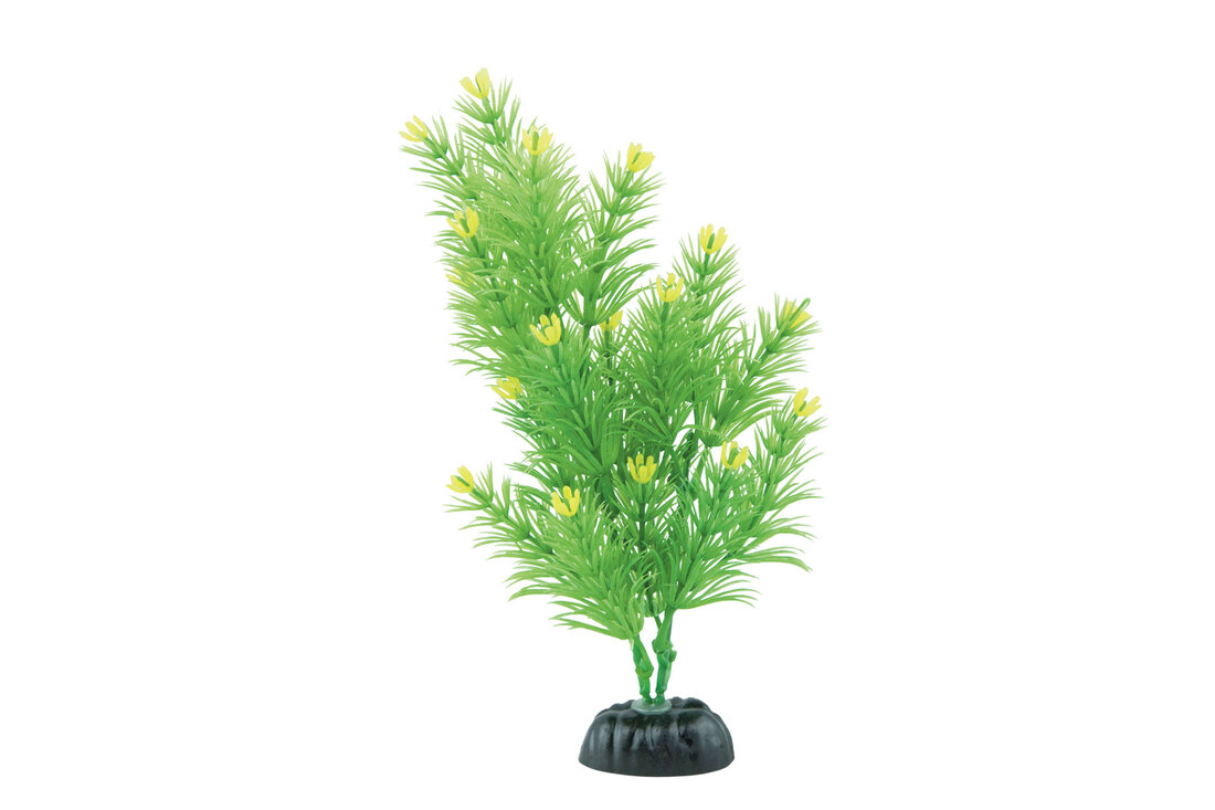 Fins First Plastic Plant Green And Yellow, Medium