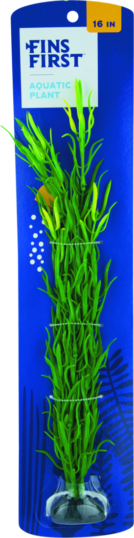 Fins First Plastic Plant Green, Extra Large