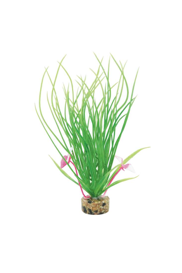 Fins First Plastic Plant Green With Butterfly, Medium