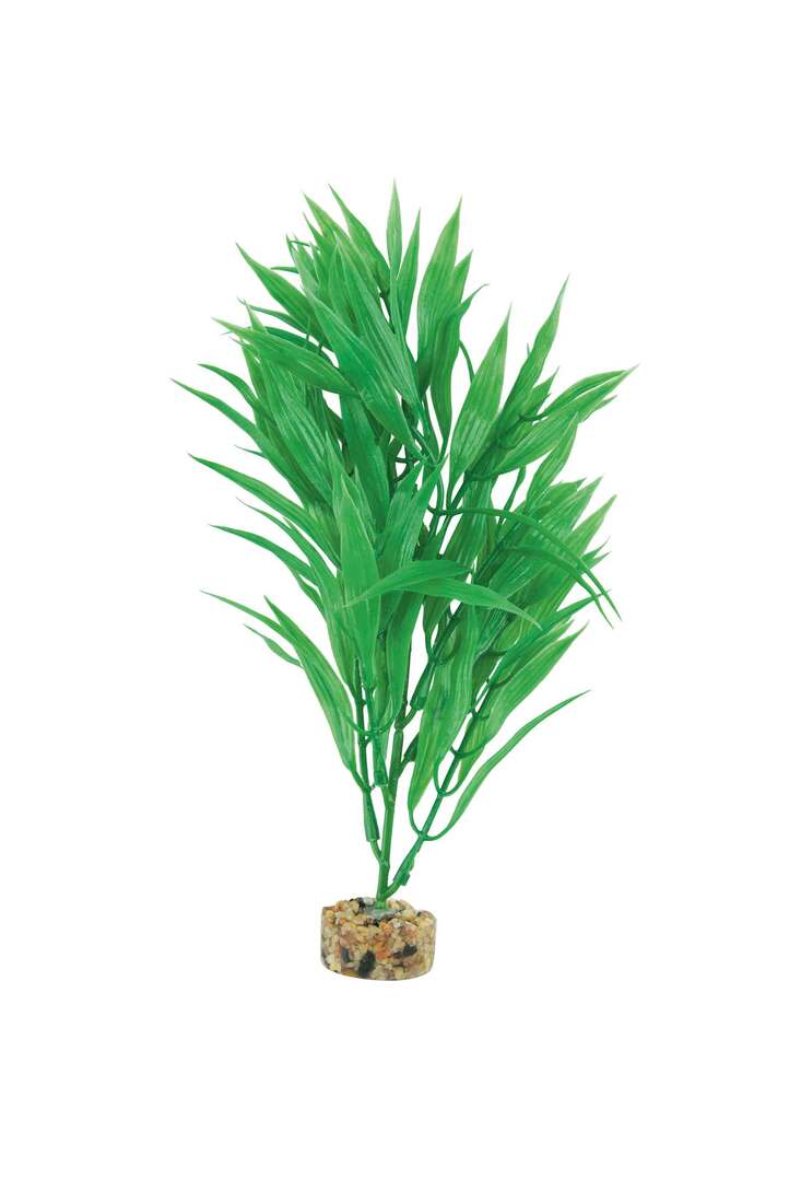 Fins First Plastic Plant Green, Medium