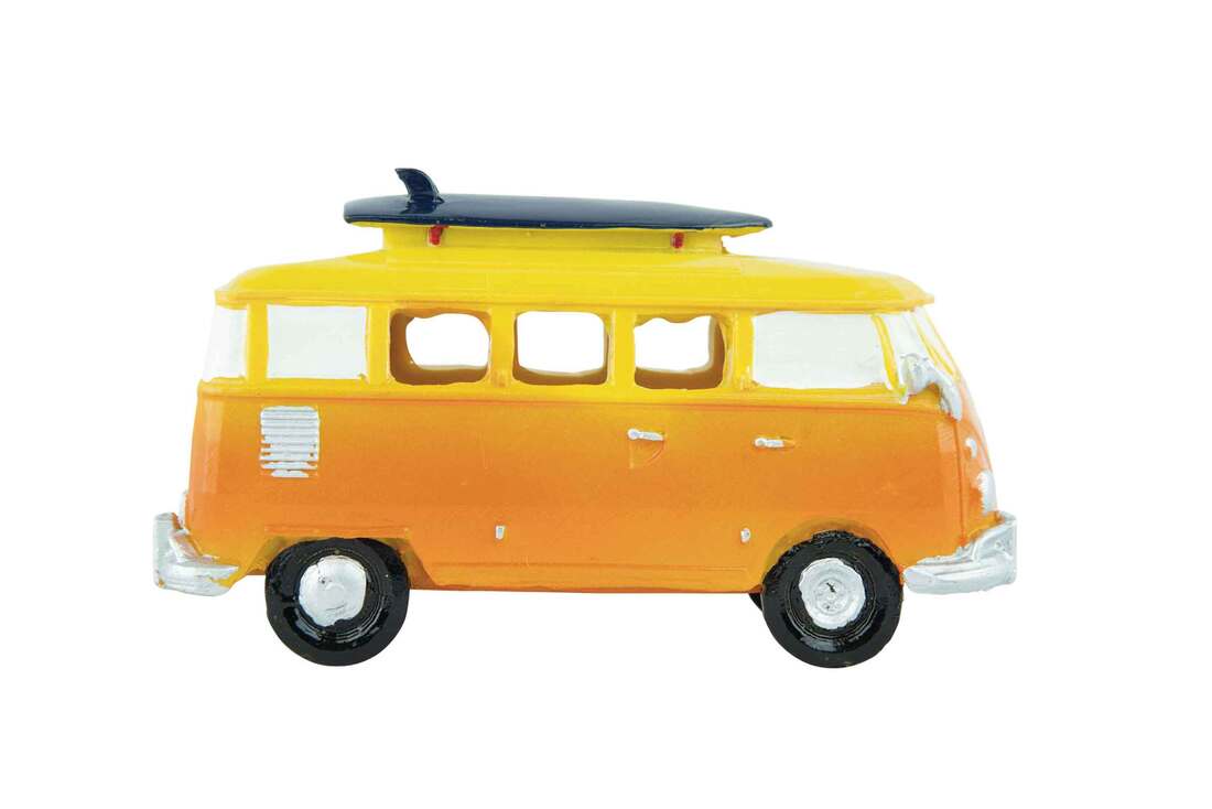 Fins First Vintage Van With Surfboard, Medium