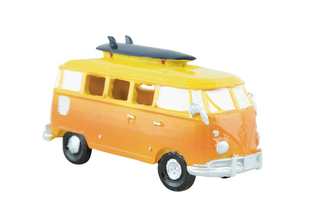 Fins First Vintage Van With Surfboard, Medium